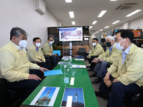 Chairman Han Sang-hyuk inspects Covid-19 quarantine measures of Namsan Transmitter and Relay Station