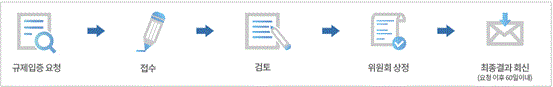 규제입증요청 순서도
